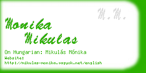 monika mikulas business card