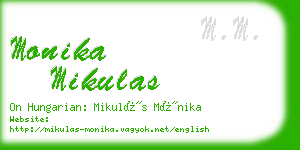 monika mikulas business card